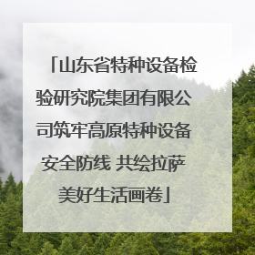山东省特种设备检验研究院集团有限公司筑牢高原特种设备安全防线 共绘拉萨美好生活画卷