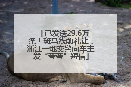 已发送29.6万条！斑马线前礼让，浙江一地交警向车主发“夸夸”短信