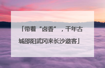带着“卤香”，千年古城邵阳武冈来长沙邀客