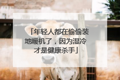 年轻人都在偷偷装地暖机了，因为湿冷才是健康杀手