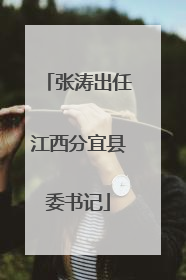 张涛出任江西分宜县委书记