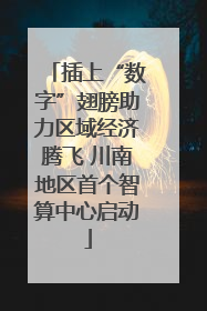 插上“数字”翅膀助力区域经济腾飞 川南地区首个智算中心启动