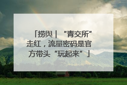 捞舆｜“青交所”走红，流量密码是官方带头“玩起来”