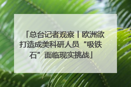 总台记者观察丨欧洲欲打造成美科研人员“吸铁石”面临现实挑战