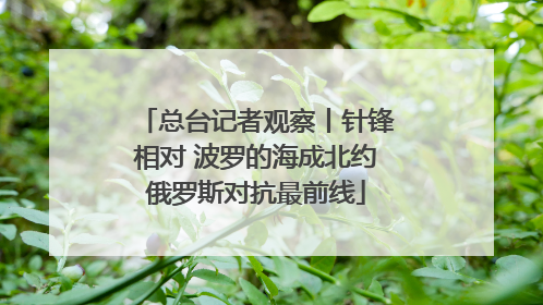 总台记者观察丨针锋相对 波罗的海成北约俄罗斯对抗最前线