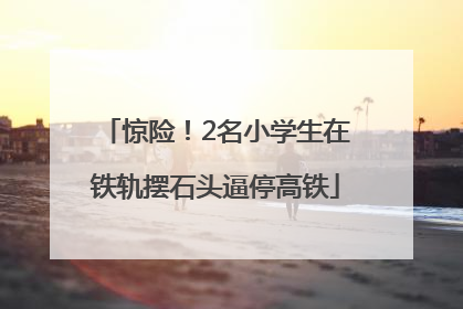 惊险！2名小学生在铁轨摆石头逼停高铁