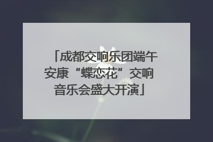 成都交响乐团端午安康“蝶恋花”交响音乐会盛大开演