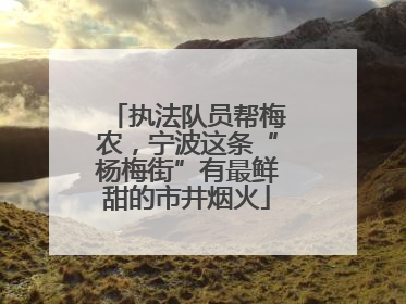 执法队员帮梅农，宁波这条“杨梅街”有最鲜甜的市井烟火