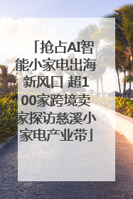 抢占AI智能小家电出海新风口 超100家跨境卖家探访慈溪小家电产业带