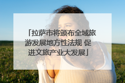 拉萨市将颁布全域旅游发展地方性法规 促进文旅产业大发展