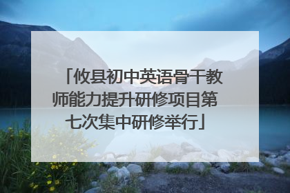 攸县初中英语骨干教师能力提升研修项目第七次集中研修举行