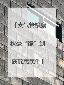 支气管镜察秋毫“镜”到病除惠民生