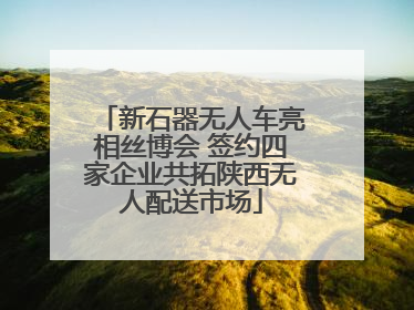 新石器无人车亮相丝博会 签约四家企业共拓陕西无人配送市场