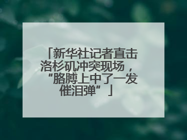 新华社记者直击洛杉矶冲突现场，“胳膊上中了一发催泪弹”