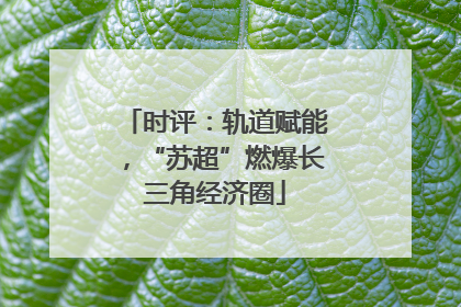 时评：轨道赋能，“苏超”燃爆长三角经济圈