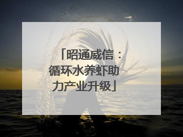 昭通威信：循环水养虾助力产业升级