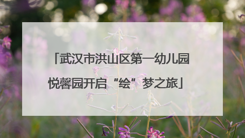 武汉市洪山区第一幼儿园悦馨园开启“绘”梦之旅