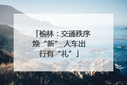 榆林：交通秩序焕“新” 人车出行有“礼”