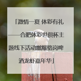 激情一夏 体彩有礼——合肥体彩世俱杯主题线下活动燃爆骆岗啤酒龙虾嘉年华