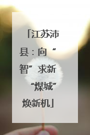 江苏沛县：向“智”求新“煤城”焕新机