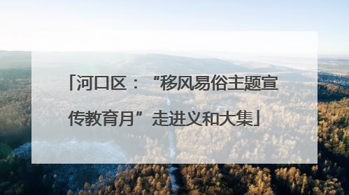 河口区：“移风易俗主题宣传教育月”走进义和大集