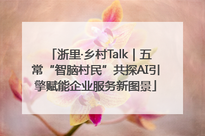 浙里·乡村Talk｜五常“智脑村民”共探AI引擎赋能企业服务新图景