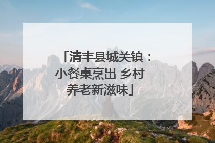 清丰县城关镇：小餐桌烹出 乡村养老新滋味
