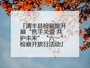 清丰县检察院开展“携手关爱 共护未来”“六一”检察开放日活动