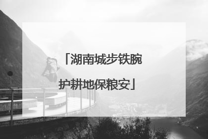 湖南城步铁腕护耕地保粮安