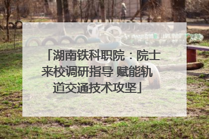 湖南铁科职院：院士来校调研指导 赋能轨道交通技术攻坚
