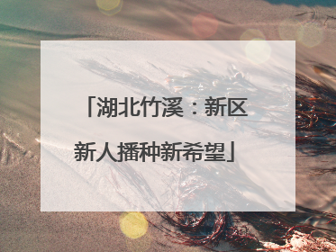 湖北竹溪：新区新人播种新希望