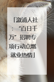 溆浦人社：“百日千万”招聘专项行动点燃就业热情