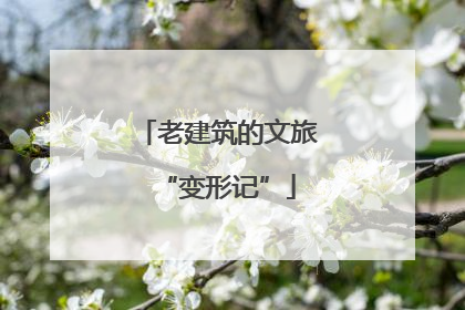 老建筑的文旅“变形记”
