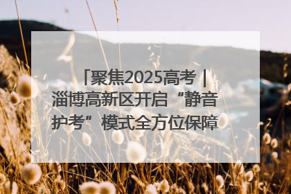 聚焦2025高考｜淄博高新区开启“静音护考”模式全方位保障高考环境整洁
