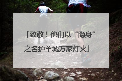 致敬！他们以“隐身”之名护羊城万家灯火