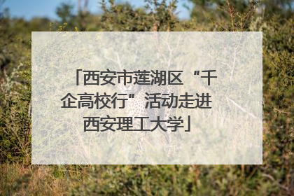 西安市莲湖区“千企高校行”活动走进西安理工大学