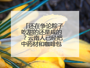 还在争论粽子吃甜的还是咸的？云南人已经把中药材和咖啡包进粽子了……