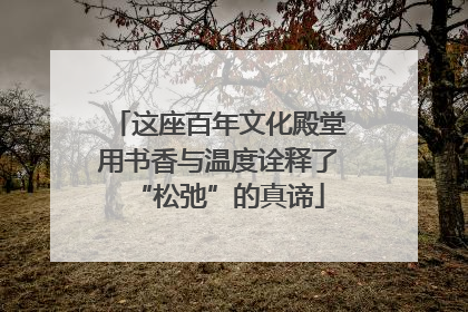 这座百年文化殿堂用书香与温度诠释了“松弛”的真谛