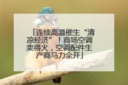 连续高温催生“清凉经济”！商场空调卖得火，空调配件生产商马力全开