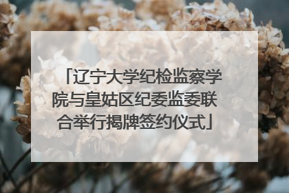 辽宁大学纪检监察学院与皇姑区纪委监委联合举行揭牌签约仪式