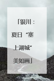 银川：夏日“塞上湖城”美如画