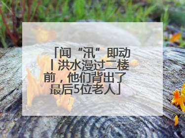 闻“汛”即动丨洪水漫过二楼前，他们背出了最后5位老人