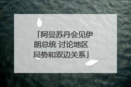 阿曼苏丹会见伊朗总统 讨论地区局势和双边关系