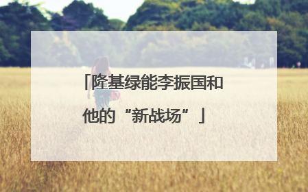 隆基绿能李振国和他的“新战场”