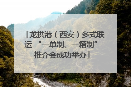 龙拱港（西安）多式联运 “一单制、一箱制” 推介会成功举办