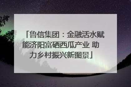 鲁信集团：金融活水赋能济阳富硒西瓜产业 助力乡村振兴新图景