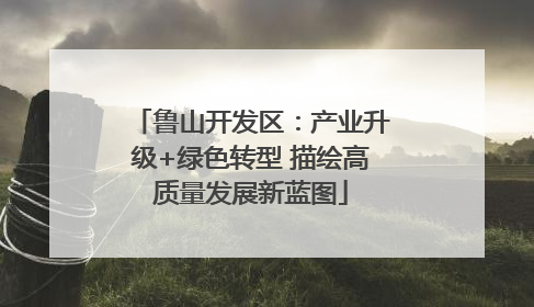 鲁山开发区：产业升级+绿色转型 描绘高质量发展新蓝图