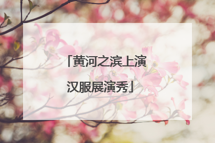 黄河之滨上演汉服展演秀
