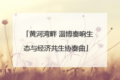 黄河湾畔 淄博奏响生态与经济共生协奏曲