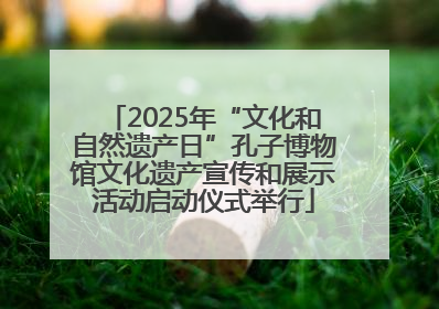 2025年“文化和自然遗产日”孔子博物馆文化遗产宣传和展示活动启动仪式举行